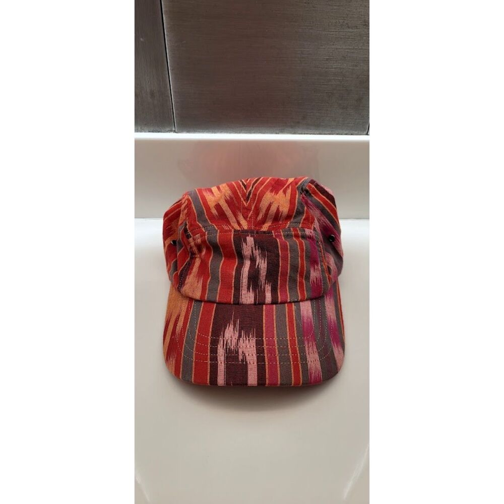 Polo Ralph Lauren 5 Panel Hat Cap Strap Back Southwestern Ikat Pattern Men's VTG - Picture 9 of 9
